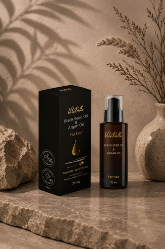 ✨ روغن مو سیاهدانه و آرگان ویتابلا 🌿